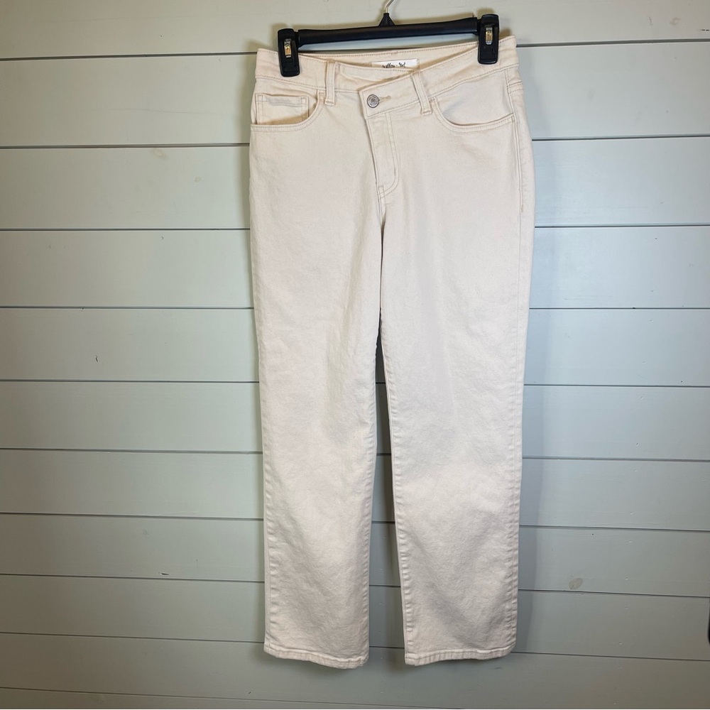 Willow & Root the everyday jeans Cream Straight-Leg Jeans‎ women’s size 27